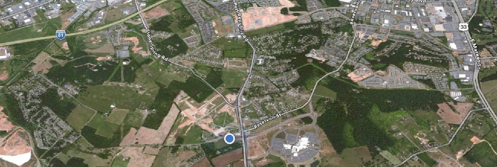 Harrisonburg area map