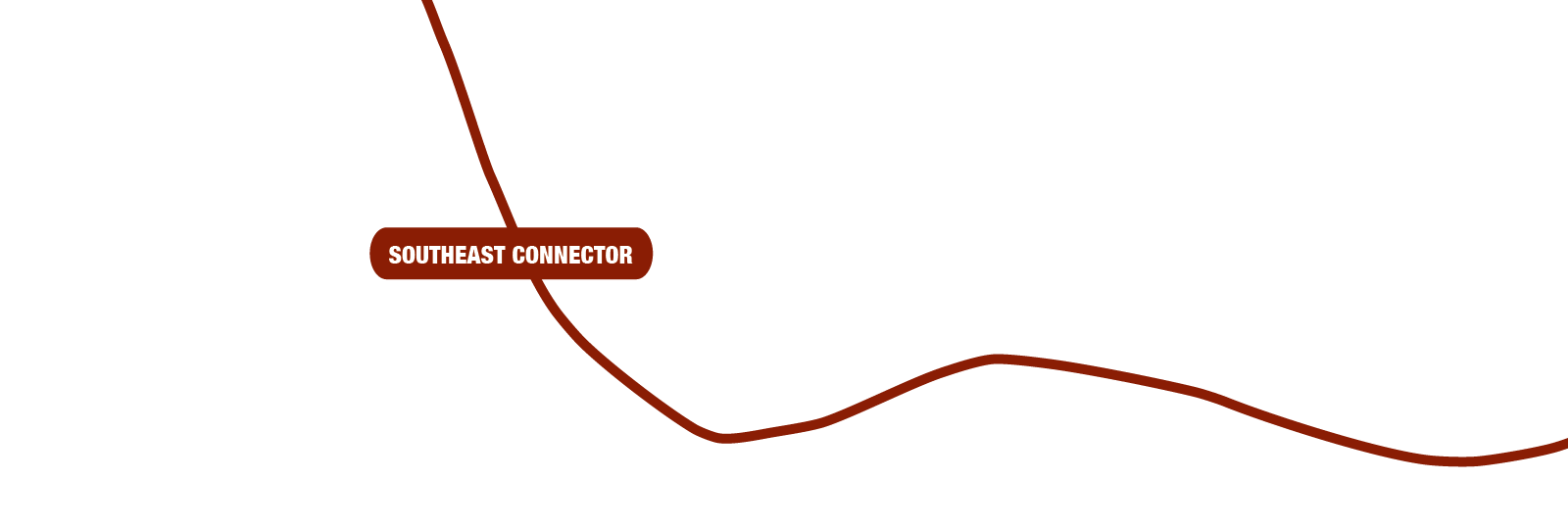 Southeast Connector overlay