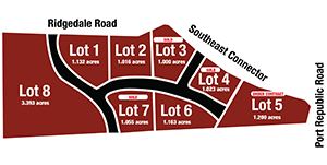 Coffman's Corner lot layout overview